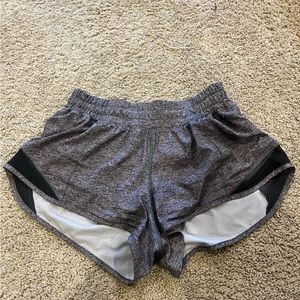 Grey Lululemon Hotty Hot Shorts